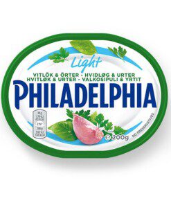 PHILADELPHIA Light Hvitløk & Urter 200 g