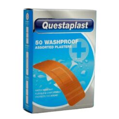 Assorted Washproof Plasters fra Questaplast er den perfekte løsningen for å beskytt e og pleie dine sår og riper. Denne pakken inneholder 50 plaster som er designet for å være vanntett og holdbar. Disse plastrene er ideelle for å beskytte sårene dine mot vann, smuss og bakterier, noe som bidrar til å fremskynde helingsprosessen. De er enkle å påføre og fester seg sikkert til huden, slik at du kan bevege deg fritt og uanstrengt.