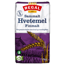 REGAL Sammalt Hvetemel Finmalt 1 Kg