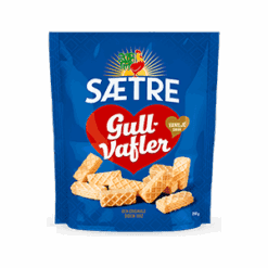 Gullvafler er en udødelig klassiker som har vært en kjeksfavoritt for mange i en årrekke. Gullvafler er den perfekte lille hverdagskosen, og passer ypperlig på strandturen eller ved siden av is.