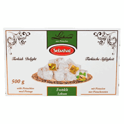 SEBAHAT Tyrkisk Delight Double Pistasjenøtter Smak 400 g