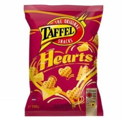 TAFFEL SNACKS Hearts Med Nacho Cheese Chips 110 g