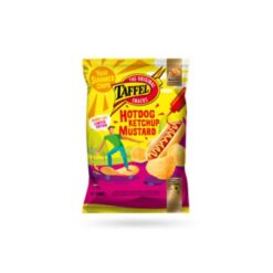 TAFFEL SNACKS Hotdog Ketchup Mustard Chips 140 g
