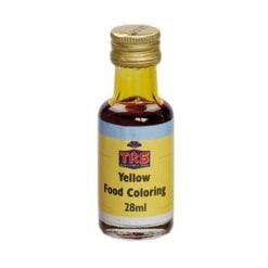 TRS Matfarge Gul Yellow flytende 28 ml