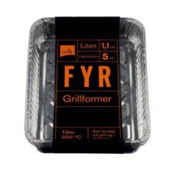 UNIK Fyr Grillformer 2 liter 5 stk