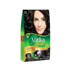 VATIKA Henna Jet Svart Hår Farge 60 g