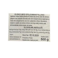 Sandkaker med eple- og kanelfyll. Deilige, myke småkaker fra Ola, perfekt til kaffen, til barn og alle søte tenner.
