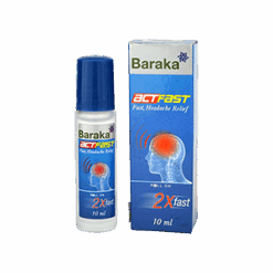 BARAKA ActFast Roll-On For Hodepine&Migrene 10 ml