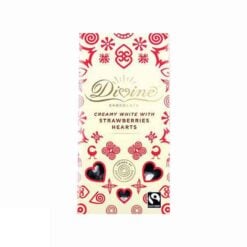 DIVINE Jordbær Hjerter Sjokolade 80 g