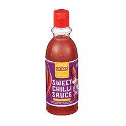 GO-TAN Sweet Chili Saus Thai Style 640 ml Passer godt som tilbehør til diverse asiatiske retter, grillmat eller andre kjøtt-, fisk- og vegetarmatretter.