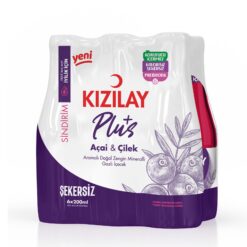 Kızılay Plus Açai-Strawberry hjelper til med å støtte tarmhelsen og styrke fordøyelsessystemet med prebiotika den inneholder. Kızılay Plus Açai Strawberry, hvor de deilige aromaene av Açai og jordbær møtes med den rike magnesiumkilden til Kızılay Erzincan, er kalori- og sukkerfri.