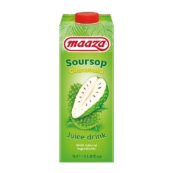 Også kjent som korrosol eller guanabana, er soursop en hjerteformet frukt med en grov grønn hud og myke pigger. Smaken er litt syrlig, men med en søt ettersmak. Duften av fruktdrikken er fruktig og musky.