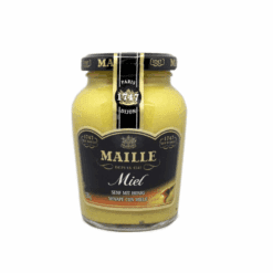 Maille Honey Dijon sennep har en perfekt balanse mellom sødme og krydderier. Den autentiske smaken av Dijon sennep møter den søte smaken av honning og skaper en unik vri på klassiske oppskrifter som marinert kalkun og kyllingsandwich. Prøv den også på desserter, slik som på porsjerte pærer eller sjokoladefondant.