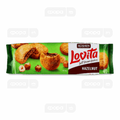 Trenger du en ny søtsnacks? Roshen Lovita myke cookies er fylt med en jevn hasselnøttfylling, perfekt for enhver kake- eller hasselnøttelsker.