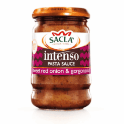 Intens, kremet Gorgonzola er en favoritt italiensk ost. Her har vi kombinert den med søt rødløk for å lage en saus som er fyldig og full til full av italiensk smak.