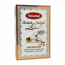 SEBAHAT Tyrkisk Delight Med Miksed Nøtter 500 g