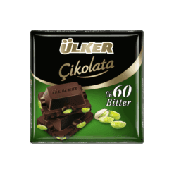 Ülker pistasjsjokolade er en veldig deilig sjokolade med sin myke, smeltende konsistens og friske, hele pistasjnøtter Med sin unike smak er det et mellommåltid som alle, store og små, liker.