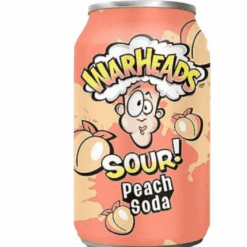 Populær brus fra kjente, amerikanske Warheads med herlig, sur smak av fersken! Intens syrlig kullsyreholdig drikke fra USA med smak av fersken. Warheads er et populært godterimerke som er kjent for sine sure og syrlige smaker.