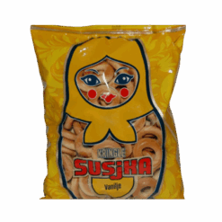 Tørre ringer - Sushki er tradisjonelle russiske små, sprø, mildt søte brødringer som spises til dessert, vanligvis med te. Tradisjonell mellommåltid Crunchy