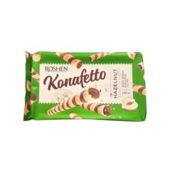 Unn deg den uimotståelige smaken av Roshen Konafetto glaserte wafers med kremfyll. delikat rullet, fylt med en krem , som tilbyr en herlig kombinasjon av teksturer og smaker.