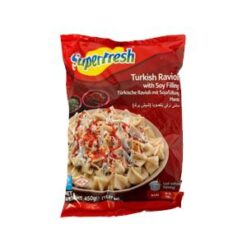 Superfresh Ravioli bringer den autentiske smaken av tradisjonell tyrkisk mat rett til bordet ditt på en rask og praktisk måte. Denne frosne, tilberedningsklare manti lar deg nyte et deilig, hjemmelaget måltid med minimal innsats . Tilberedt med et perfekt krydret og delikat deig, kan manti i Kayseri-stil nytes best med yoghurt, hvitløk og en klatt smør tilsatt røde pepperflak . Det er bare å koke eller dampe i henhold til de enkle instruksjonene på pakken, og i løpet av minutter har du en tilfredsstillende og smakfull rett. ✔ Autentisk tyrkisk manti med tradisjonelle smaker ✔ Rask og enkel å tilberede ✔ Perfekt for et trøstende måltid når som helst Nyt den rike arven fra tyrkisk mat med Superfresh Turkish Ravioli - et must for enhver matelsker!