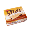 Opplev den perfekte blandingen av crunch og kremethet med Stixis. Den er delikat sprø på utsiden og fylt med saftig kakaokrem på innsiden, og skaper en himmelsk snacksopplevelse.