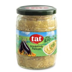 Tat stekt aubergine er naturlig og uten tilsetningsstoffer. Du vil spare både tid og krefter med det praktiske til Tat-stekt aubergine, tilberedt av nøye utvalgte ingredienser. Du kan tilberede deilige salater med stekt aubergine som er klar til servering. Tat stekt aubergine tilbys for salg i en glasskrukke. Oppbevares på et kjølig sted. Men etter å ha åpnet pakken kan du oppbevare den i kjøleskapet i 3 dager. Beskytt mot sollys.