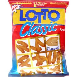 LOTTO Classic Cheese Mais Snack 80 g er en deilig og knasende snack som passer perfekt til enhver anledning. Laget av mais av førsteklasses kvalitet, er den belagt med en rik og osteaktig smak som vil tilfredsstille trangen din.