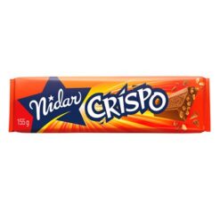 Rainforest Alliance Certified Nidar Crispo er en deilig melkesjokolade fra Nidar, fullpakket med knasende sprø riscrisp. Perfekt til å dele med venner eller familie. Sjokoladen er laget med kakao fra Rainforest Alliance-sertifisterte gårder.