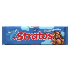 Stratos er en av de mest solgte sjokoladene i Norge, og består av luftig sjokolade som smelter på tungen. UTZ Certified MB, Laget med ingredienser av høy kvalitet, denne pakken er perfekt for å dele med dine kjære.