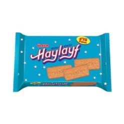 Et av Ülkers mest etablerte produkter er utvilsomt Haylayf Biscuits! Denne kjeksen, dekket med sukkerkorn i sin unike innpakning, vil bli en av dine uunnværlige ting. Du kan enkelt konsumere Haylayf-kjeks når du føler deg sulten, med teen din eller ved å tilby dem til gjestene dine. Kjeksen, som du aldri vil glemme med sin sprøhet, gjør mange mennesker i alle aldre avhengige av den. Du kan lagre Ülker Haylayf, som inneholder hvetemel, i alle miljøer.
