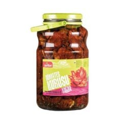YURTTAN Soltørkede Tomater i Olje er hentet fra de beste tomatene, omhyggelig behandlet. Du kan trygt konsumere tørkede tomater tilberedt for å passe tyrkisk smak med familien din.
