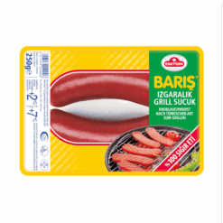 EGETURK Baris Grill Sucuk Pølse Egetürks deilige krydrede biffpølse vil garantert inspirere deg med sin utsøkte blanding av utvalgte krydder og sjenerøse porsjoner av fersk hvitløk.