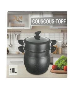 Denne romslige gryten på 10 liter er ideell for tilberedning av store porsjoner couscous eller andre store retter. Den er designet for å fungere godt på induksjonstopper og gir stor fleksibilitet på kjøkkenet.
