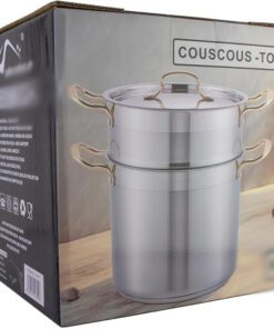 Denne romslige gryten på 8 liter er ideell for tilberedning av store porsjoner couscous eller andre store retter. Den er designet for å fungere godt på induksjonstopper og gir stor fleksibilitet på kjøkkenet.