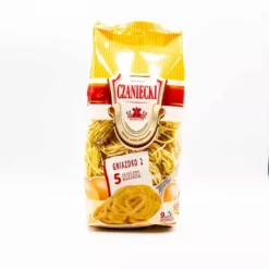 CZANIECKI Gniazdko 5-eggs Nr.2 Pasta Vi tilbereder eggnudler basert på tradisjonelle oppskrifter – smaken deres er som en retur til barndommen. Men takket være tilsetningen av durumhvete er den mye mer verdifull.
