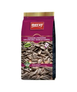MERAY Solsikkefrø Dakota Risted&Salted Dakota type Solsikkefrø stekt med salt, behagelig smak! Solsikke har en levetid på ett år og må plantes om hvert år. Tyrkia er de viktigste dyrkingslandene.
