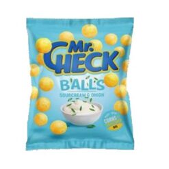 MR.CHECK Balls Sour Cream&Løk Chips Sourcream & Onion Chips er sprø og med herlig løk og syrlig rømme som på engelsk heter sourcream & onion