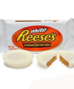 Hvite REESE'S Cups kombinerer Reeses klassiske peanøttsmørfyll med den silkemyke og søte smaken av hvit krem.