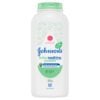 Johnsons Baby Pure Maisstivelse med Aloe Vera & Vitamin E Soothing Powder absorberer skånsomt overflødig fuktighet for å holde huden tørr og myk, samtidig som den beroliger og frisker opp huden.