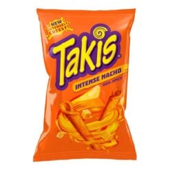 Gjør fredagskosen ekstra deilig med en pose Takis Intense Nacho Cheese i den flotte chipsskålen din. Den fyldige smaken av nacho cheese vil få smaksløkene dine til å juble som aldri før – det lover vi.